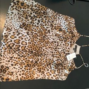 NWT Banana Republic leopard cami XS tall